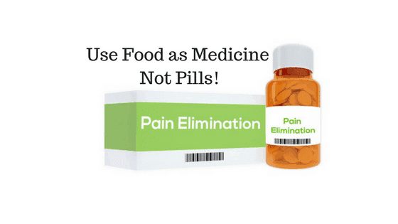 Pain elimination with food