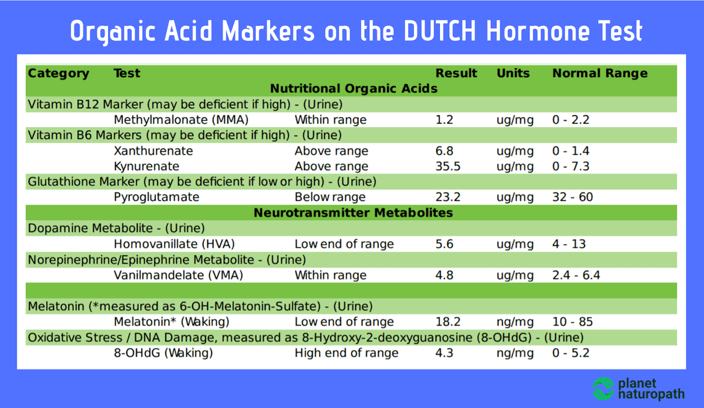 Organic-Acid-Markers-on-the-DUTCH-Hormone-Test