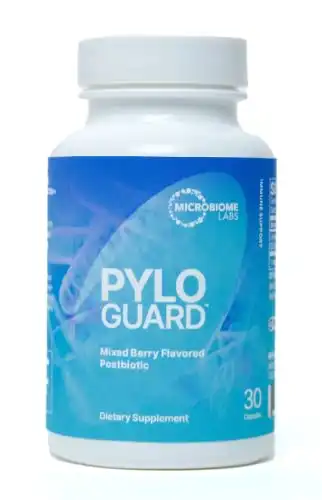 Microbiome Labs PyloGuard - Patented Lactobacillus reuteri DSM17648 - Gut Health & Immune Support Supplement - Postbiotic