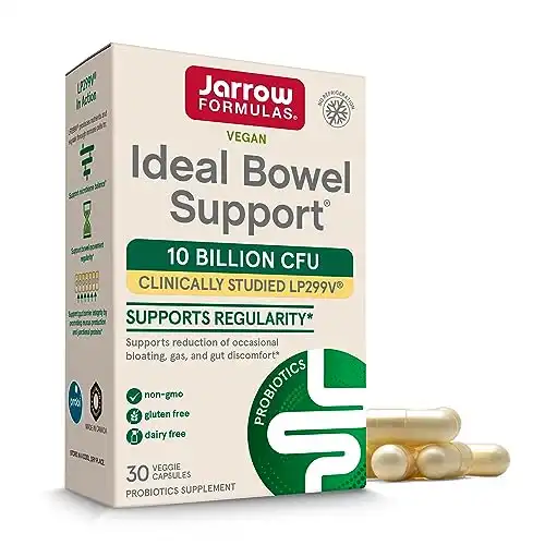 Jarrow Formulas Ideal Bowel Support LP299v, Reduces Bloating, Gas, Intestinal Discomfort