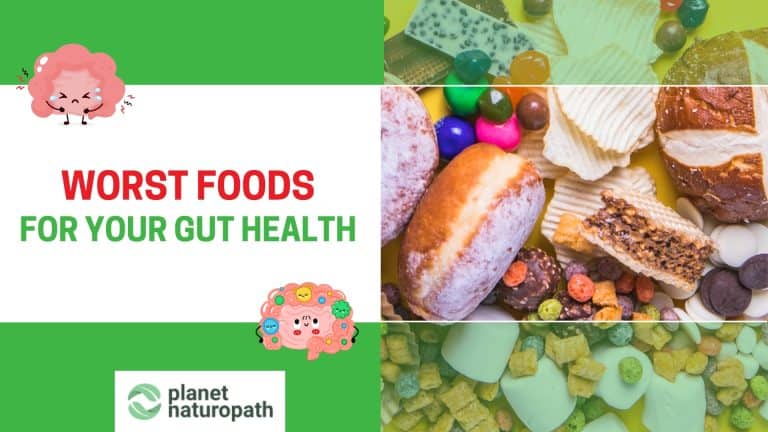 worst foods for gut health featured image