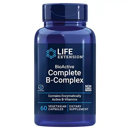 Life Extension Bioactive Complete B-complex, Heart, Brain And Nerve Support, Healthy Energy, Metabolism, 60 Vegetarian Capsules
