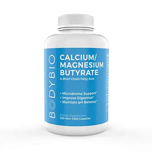 BodyBio Butyrate with Calcium & Magnesium - 250 Capsules